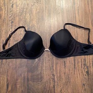 Black lace bra